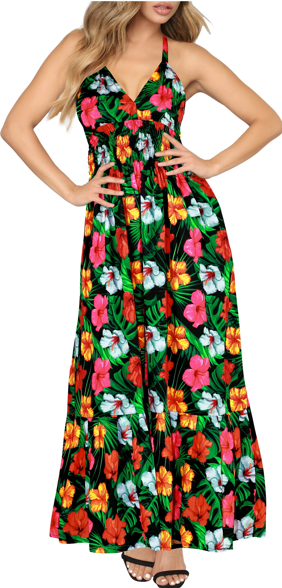 Hibiscus Low back Dream dress for women – HAPPY BAY