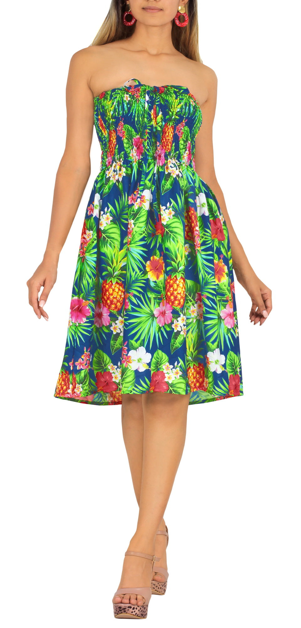 Aloha Sexy Tropical Print Short Dress for women