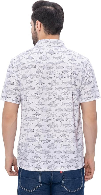 Island Vibes Nautical Fish Men's Shirt P00348
