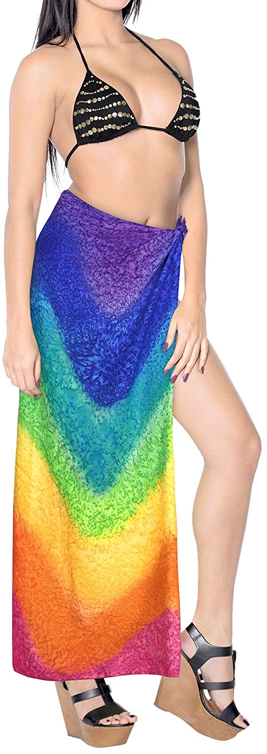 HAPPY BAY Women Beachwear Bikini Cover up Wrap Dress Swimwear Sarong P06133