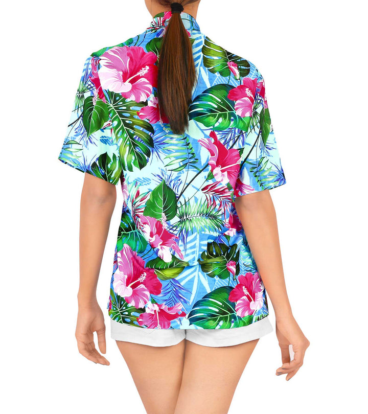 Tropical Bay Hawaiian Shirt for Women