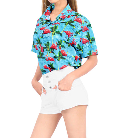 Flamingo Hawaiian Shirt for women