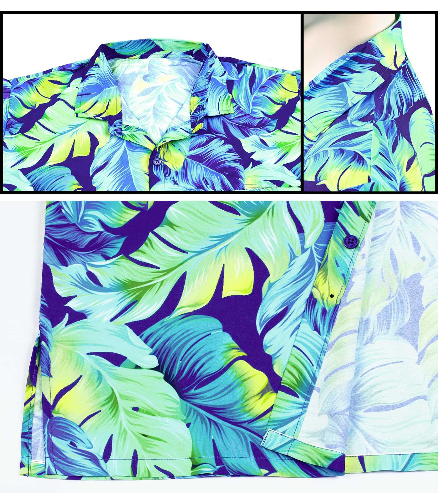 Feather Tropical Print Hawaiian Shirt for women