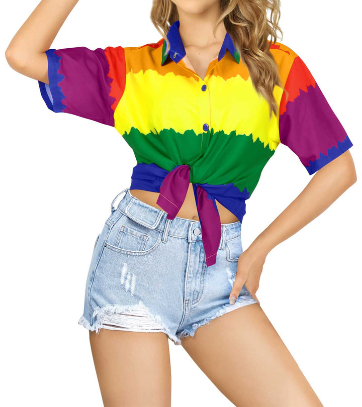 Pride Hawaiian Shirt for women