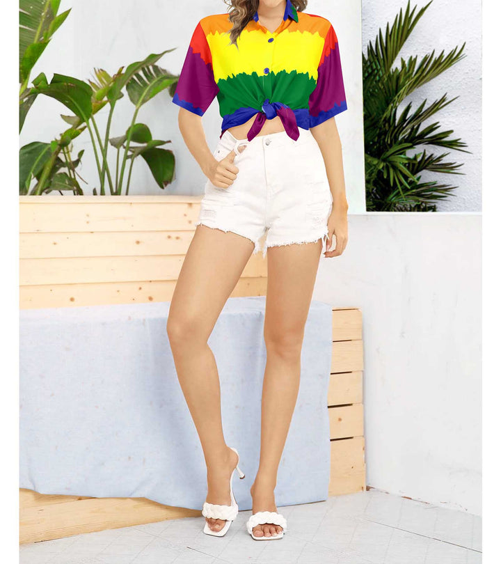 Pride Hawaiian Shirt for women