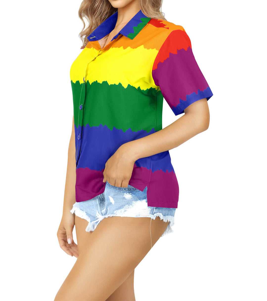 Pride Hawaiian Shirt for women