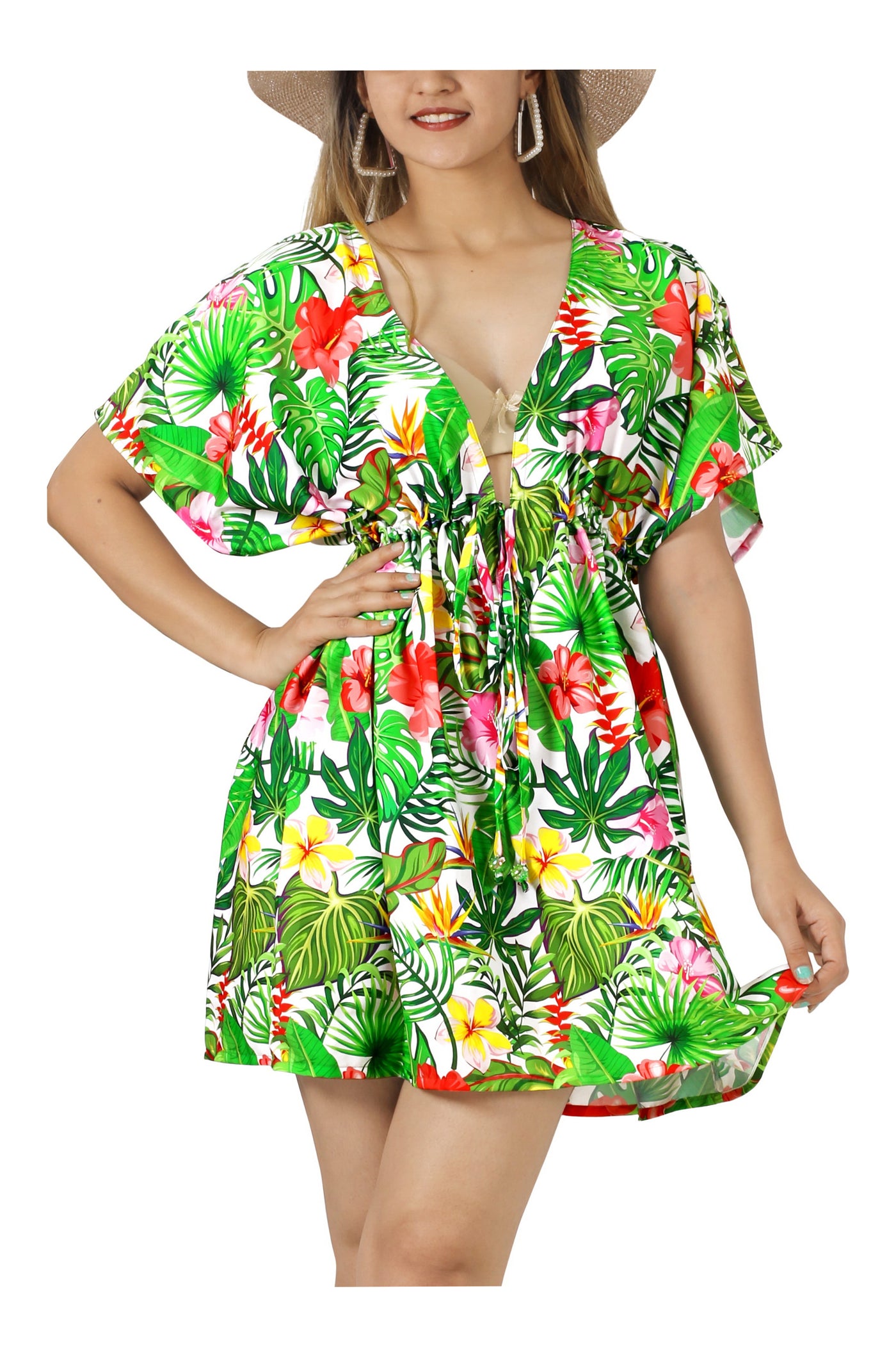 Tropical Floral Vibes coverup for women
