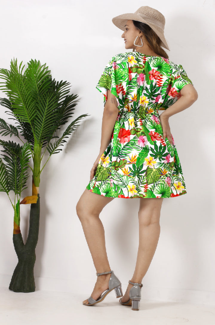 Tropical Floral Vibes coverup for women