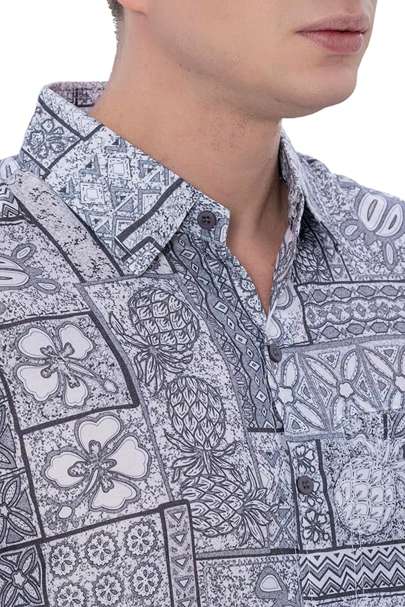 Sailboats + Turtle Tiki Hut Style Men's Shirt P07601