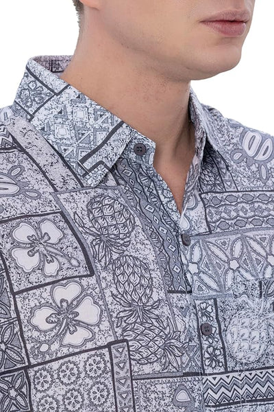 Sailboats + Turtle Tiki Hut Style Men's Shirt P07601