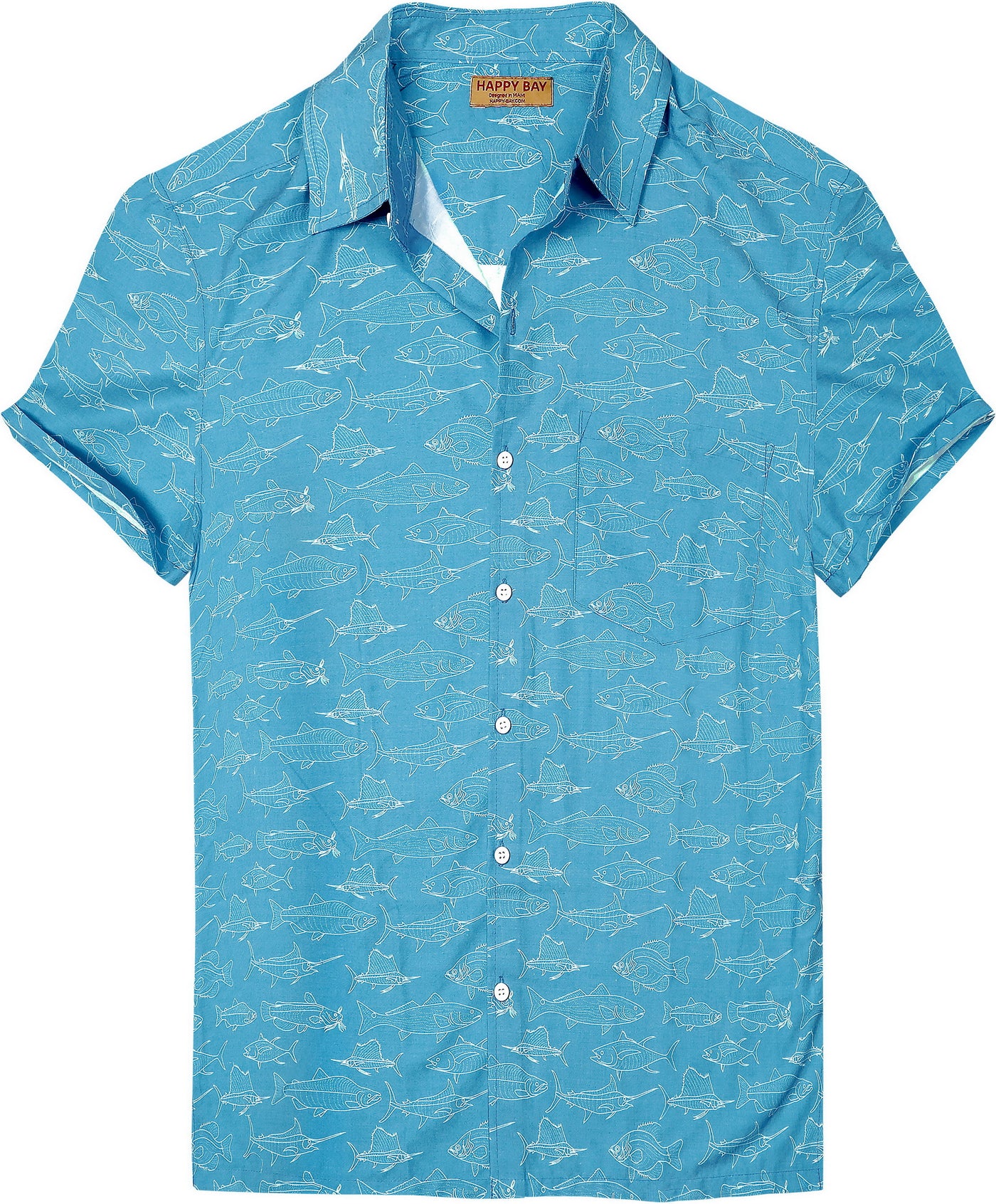 Island Vibes Sea Fish Men's Shirt