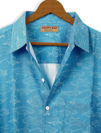 Island Vibes Sea Fish Men's Shirt