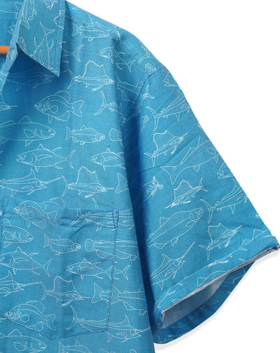 Island Vibes Sea Fish Men's Shirt