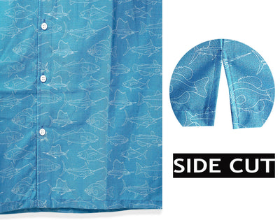 Island Vibes Sea Fish Men's Shirt