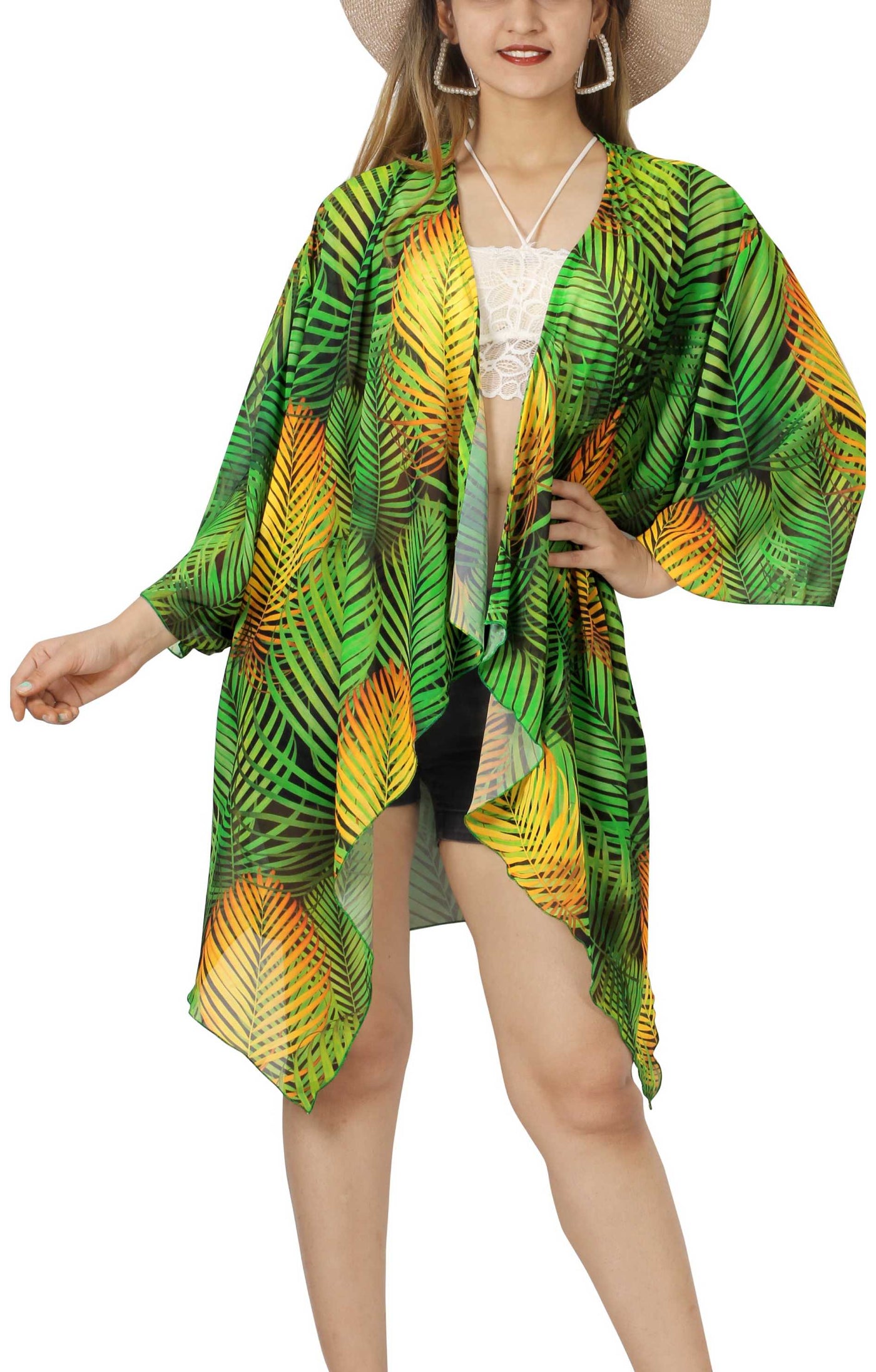 Tropical Elegance Kimono For Women