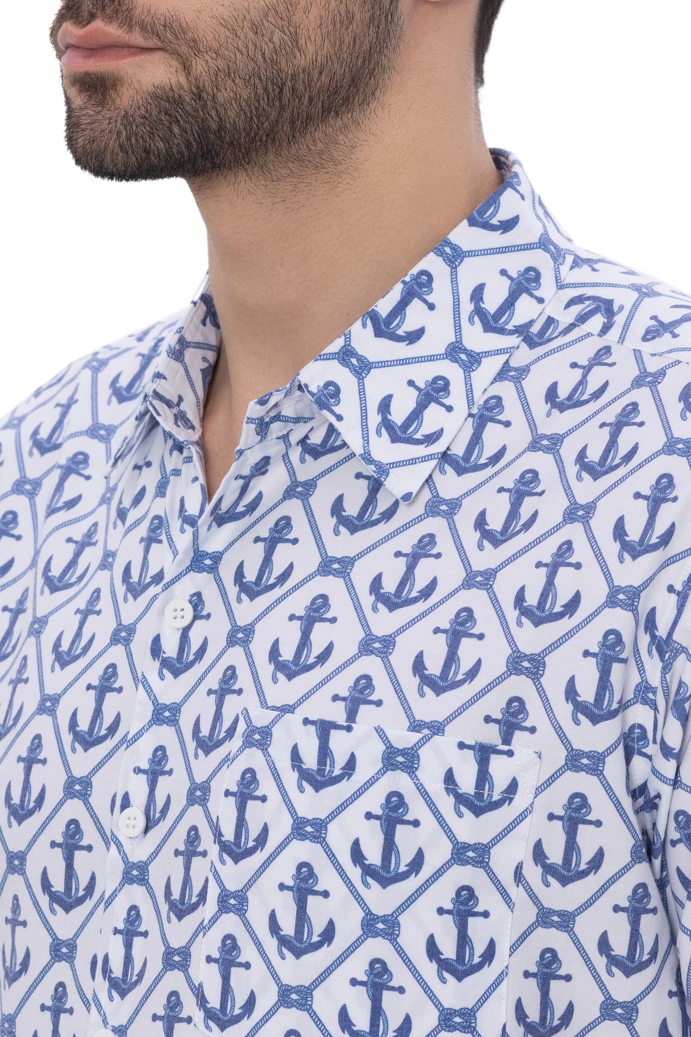HAPPY BAY Anchor Rayon Blend Tropical Men Shirts P00344