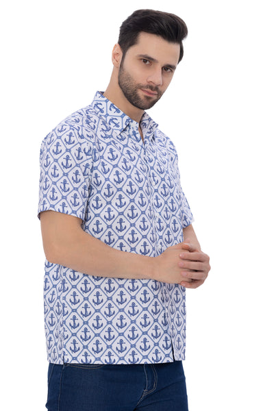 HAPPY BAY Anchor Rayon Blend Tropical Men Shirts P00344