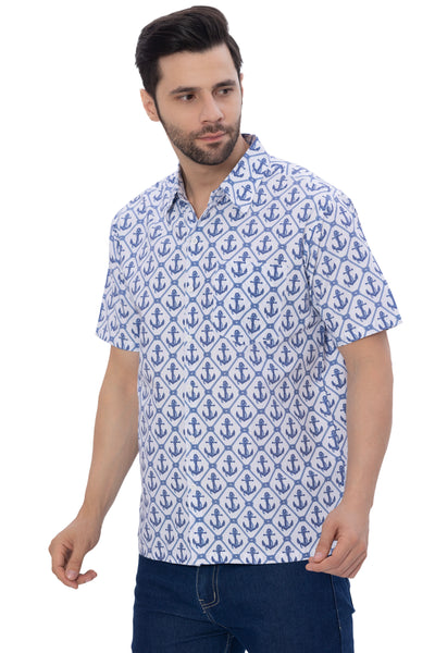 HAPPY BAY Anchor Rayon Blend Tropical Men Shirts P00344