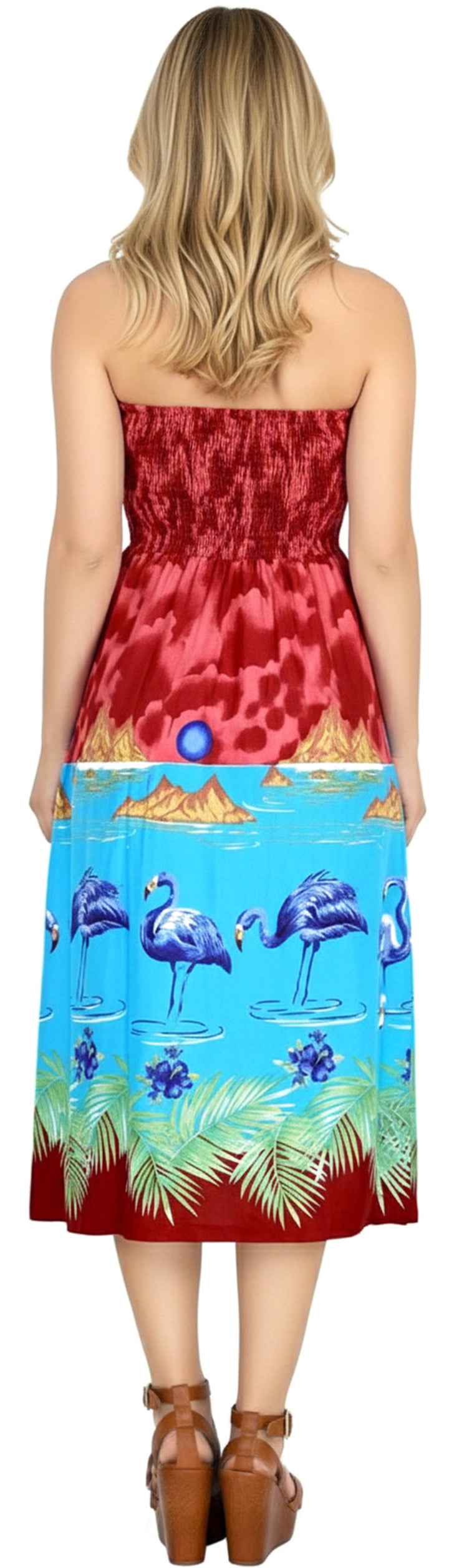 LA LEELA Red Short Dress - 135488