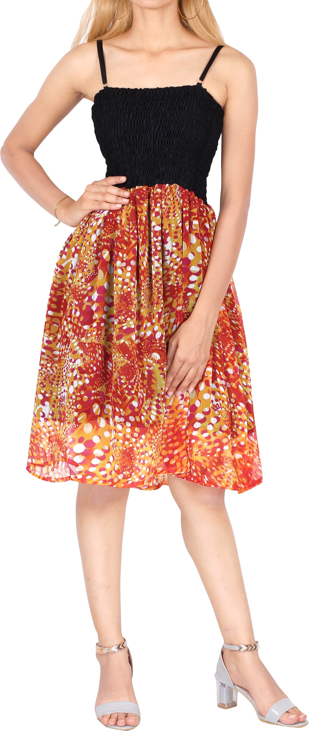 LA LEELA Red Short Dress - 118037