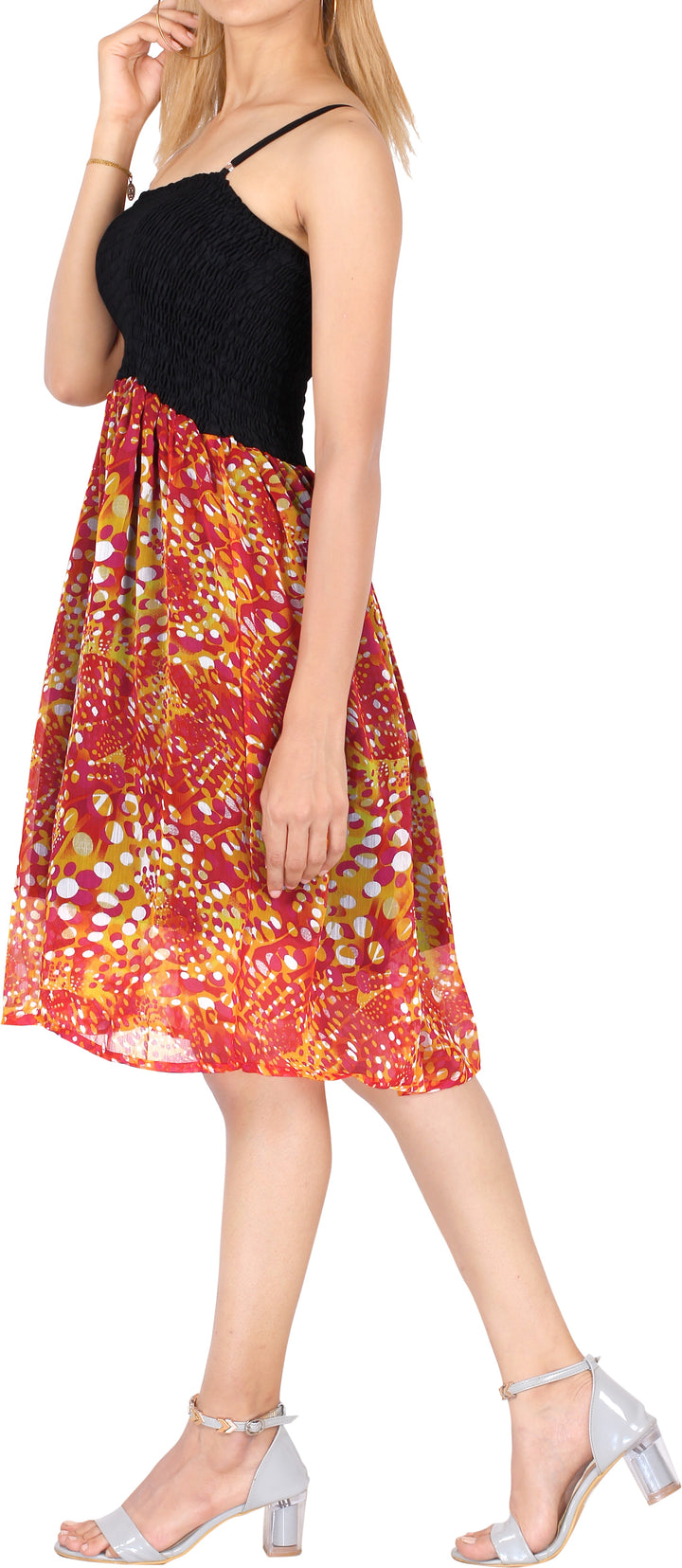 LA LEELA Red Short Dress - 118037