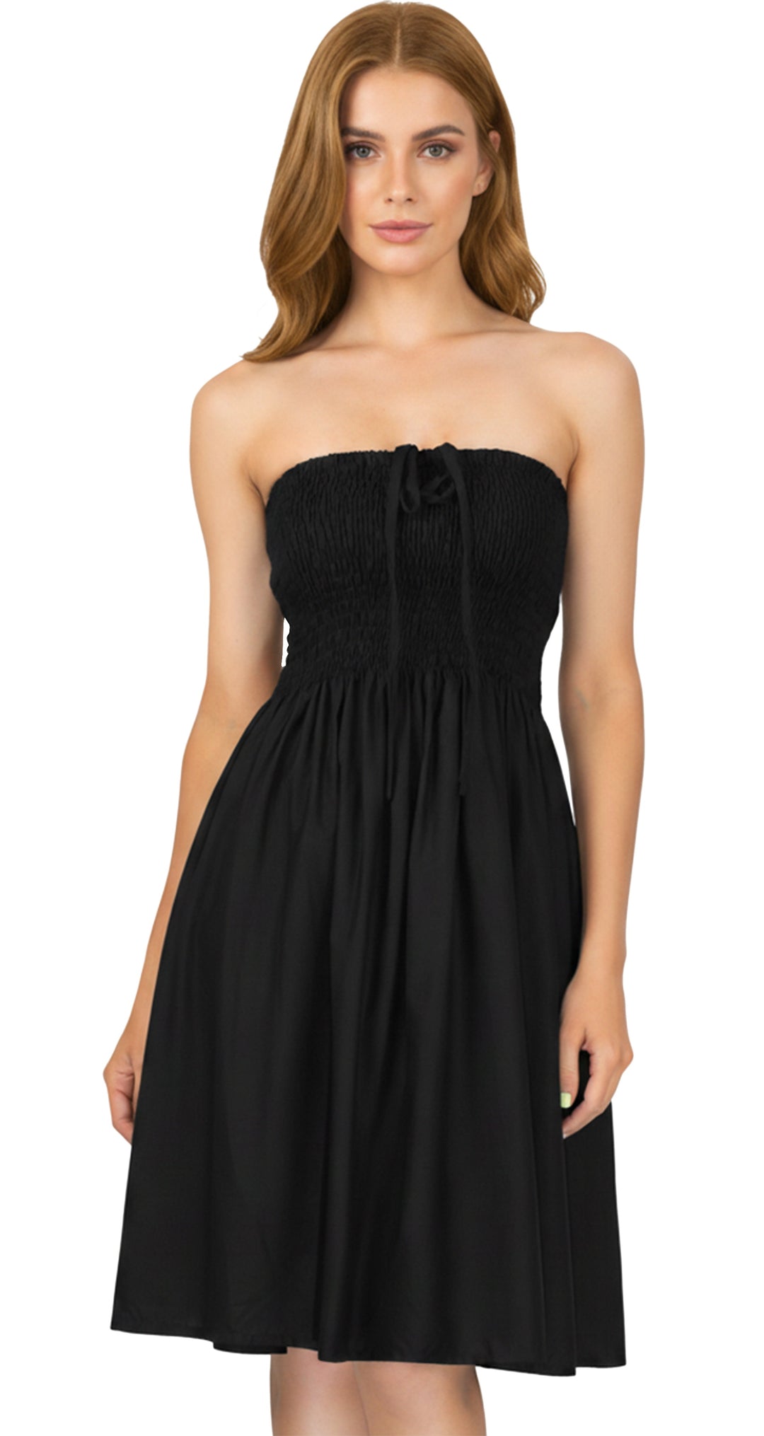 LA LEELA Black Short Dress - 121899