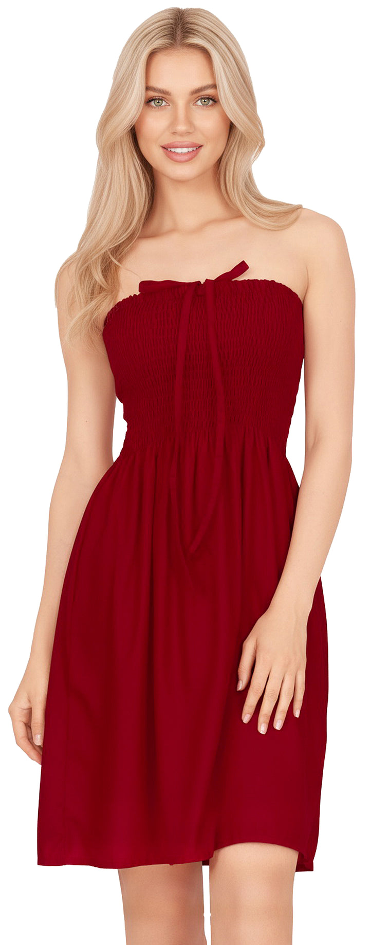 LA LEELA Red Short Dress - 120032
