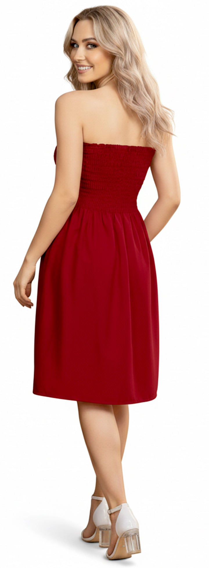 LA LEELA Red Short Dress - 120032