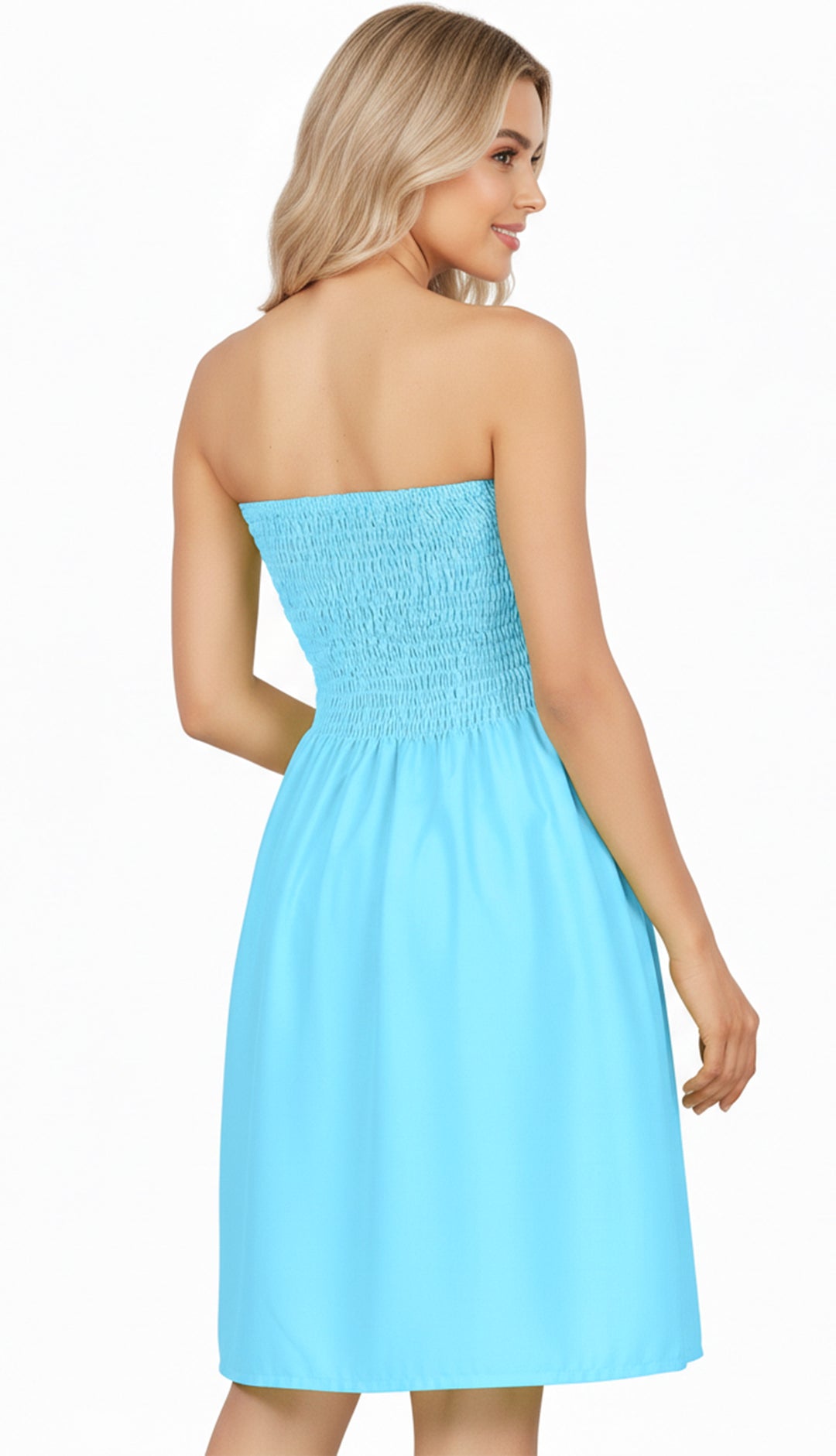LA LEELA Sky Short Dress - 120038