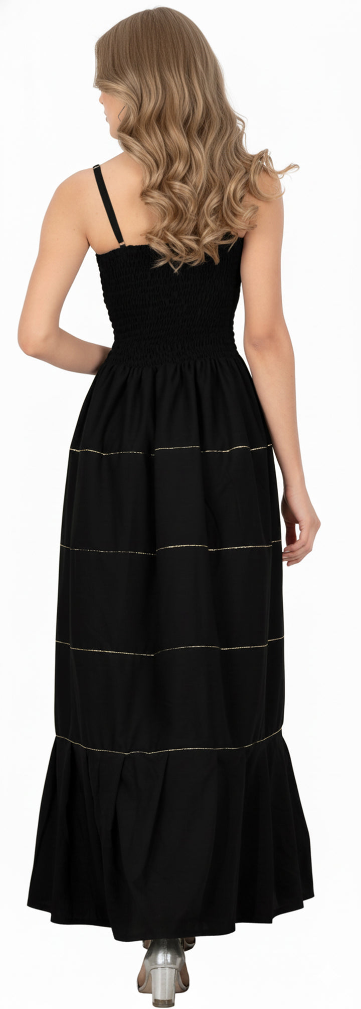 LA LEELA Black Long Dress - 915240