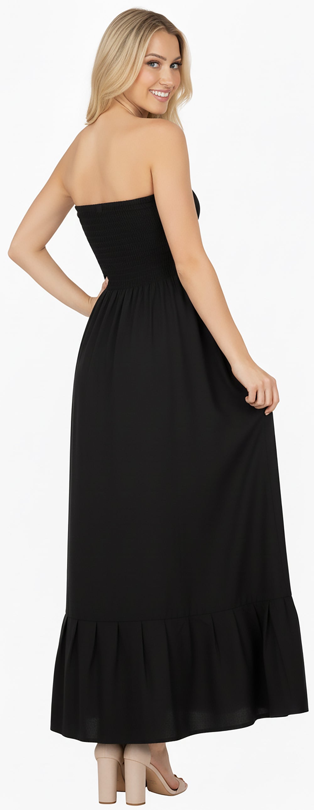 LA LEELA Black Long Dress - 900184