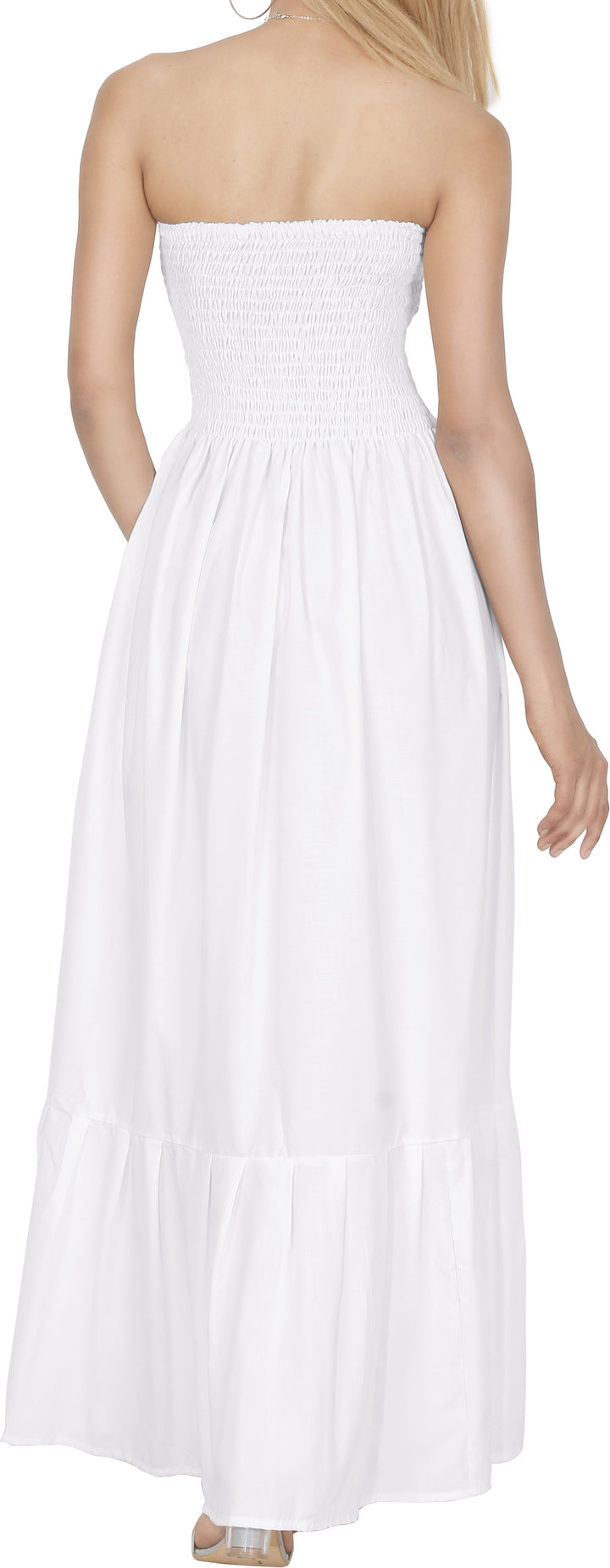 LA LEELA White Long Dress - 122851