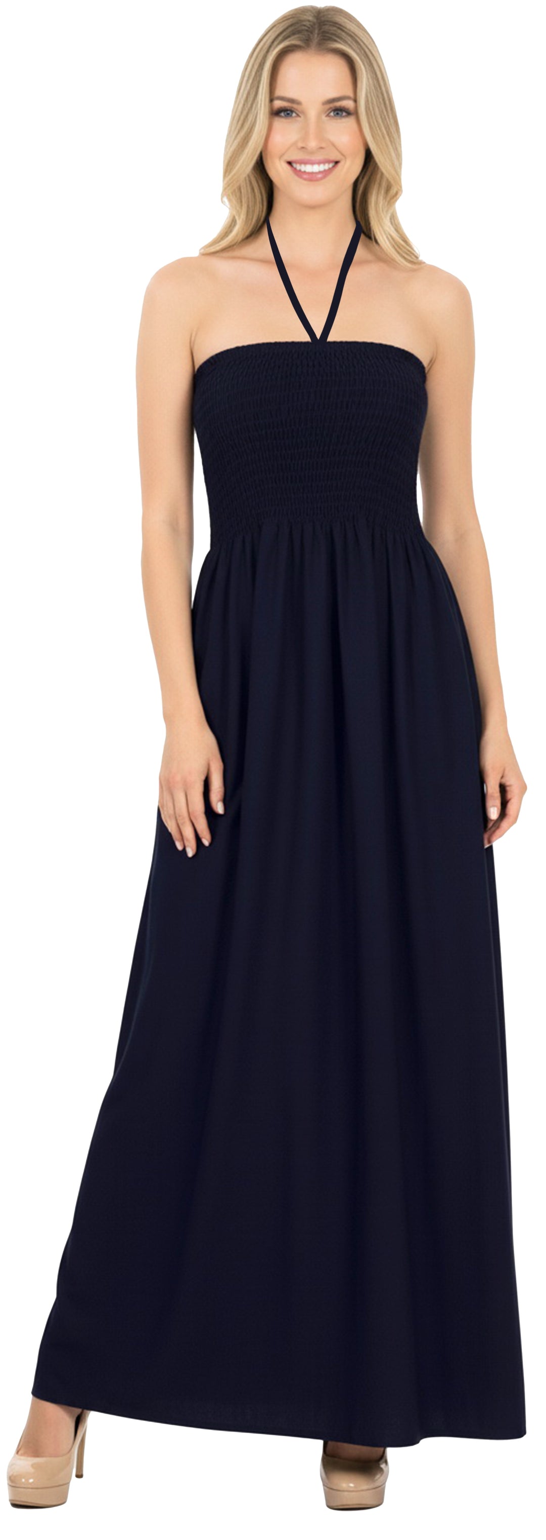 LA LEELA Black Long Dress - 913968