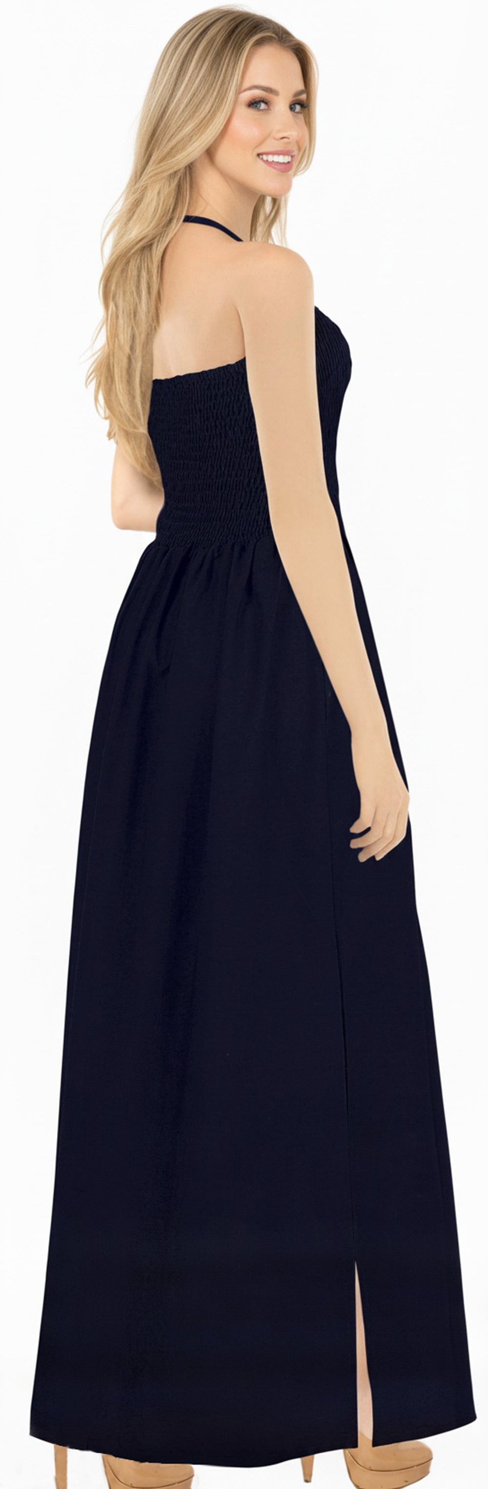 LA LEELA Black Long Dress - 913968