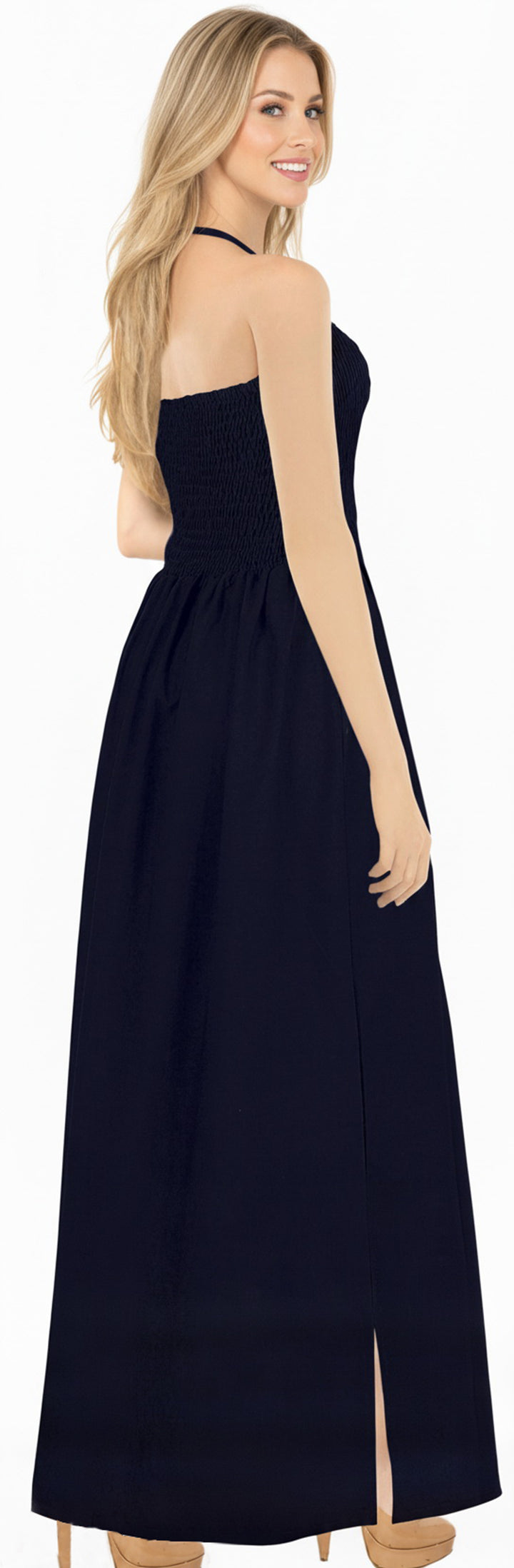 LA LEELA Black Long Dress - 913968