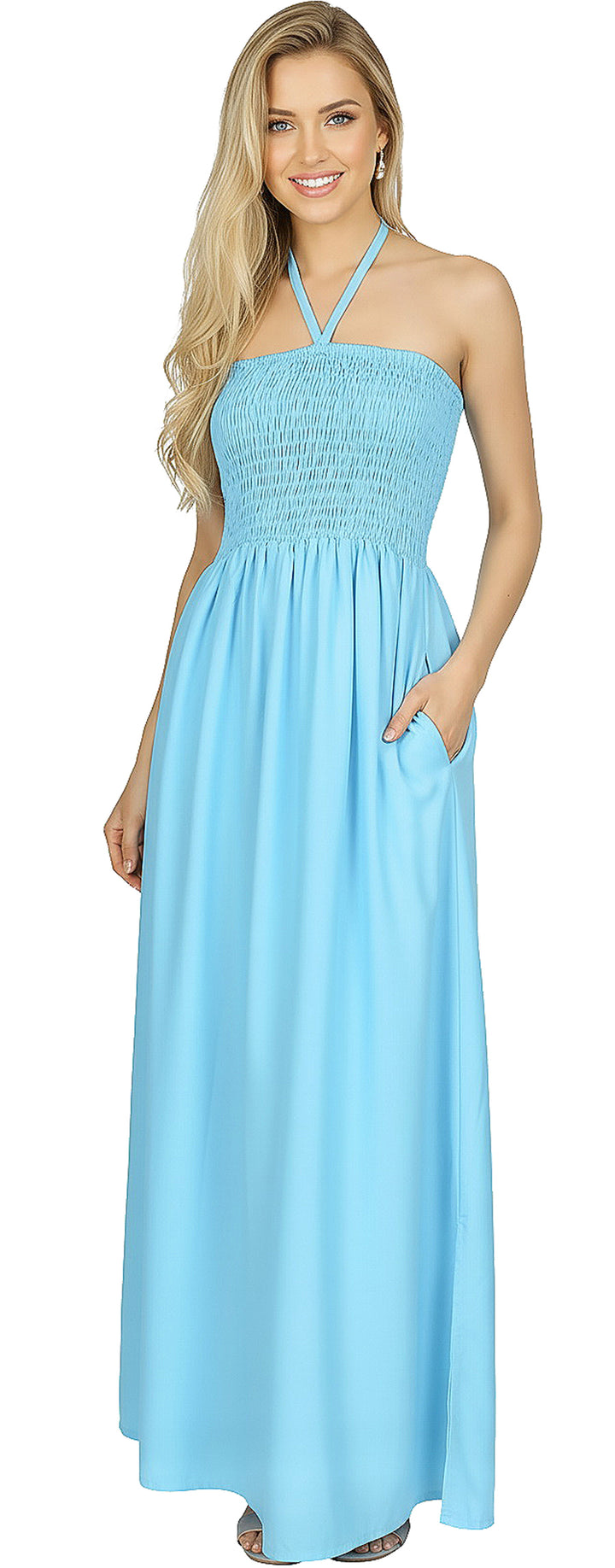 LA LEELA Sky Long Dress - 119860
