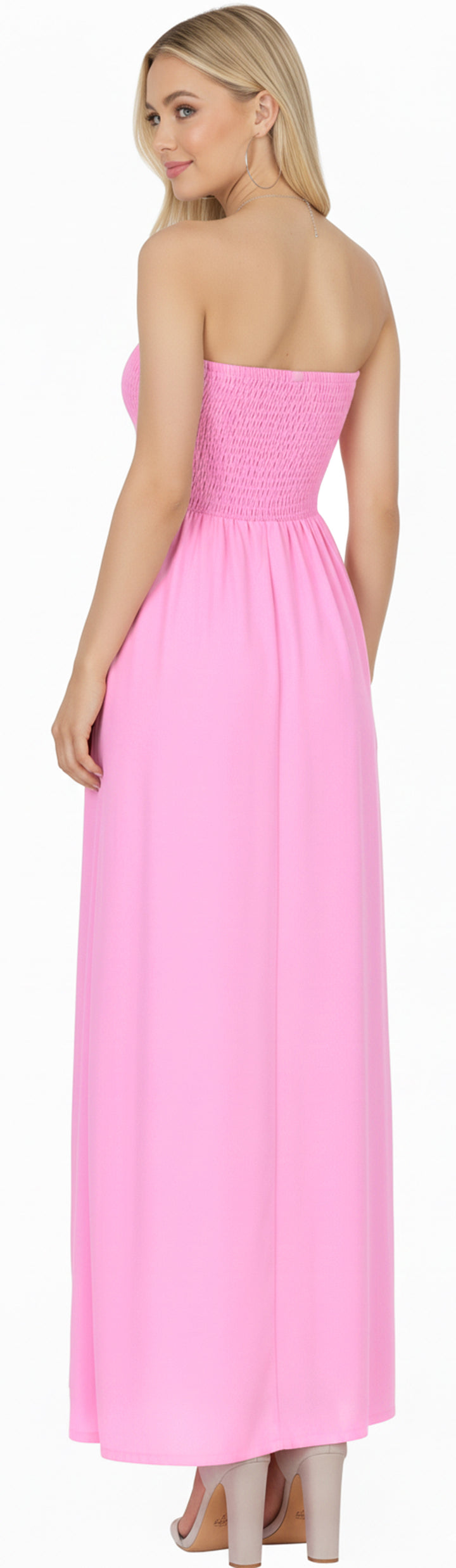 LA LEELA Light Pink Long Dress - 122367