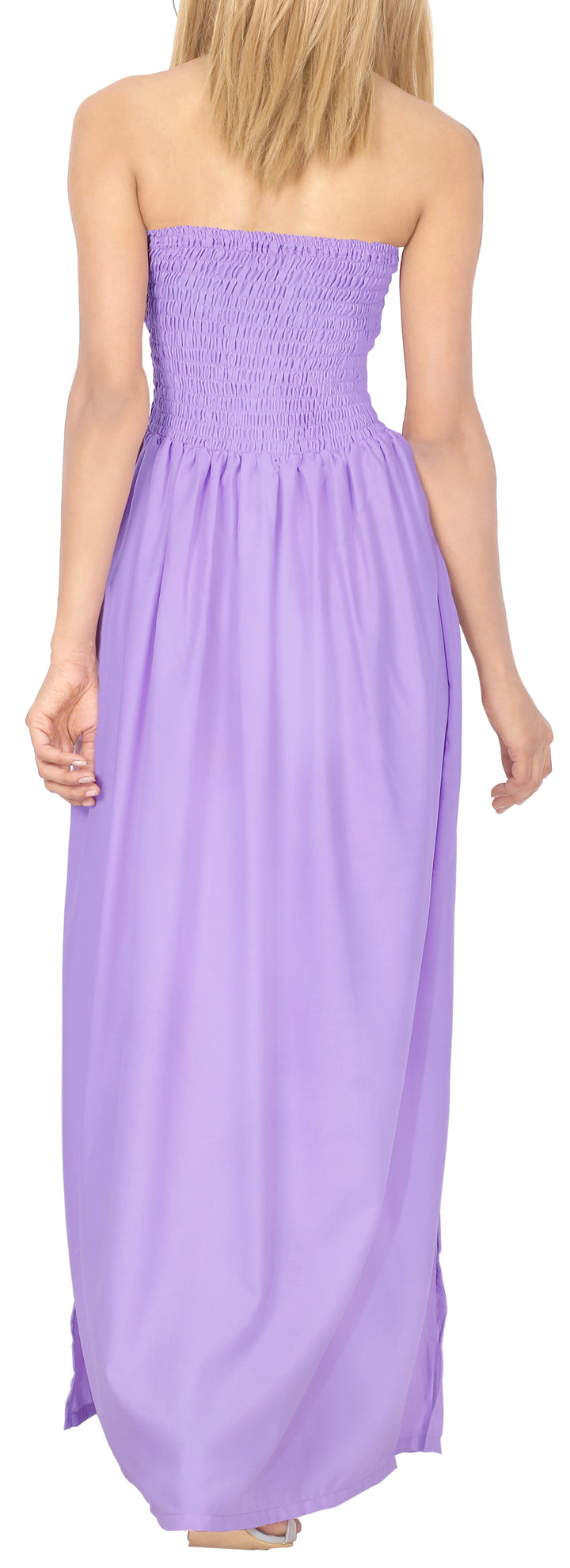 LA LEELA Light Purple Long Dress - 119864