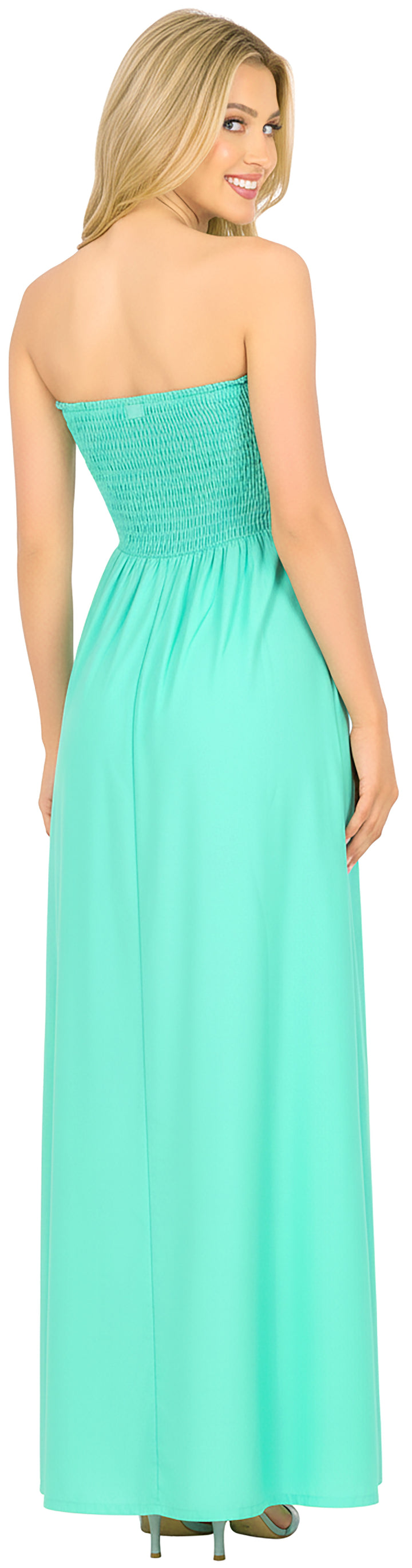 LA LEELA C Green Long Dress - 906572