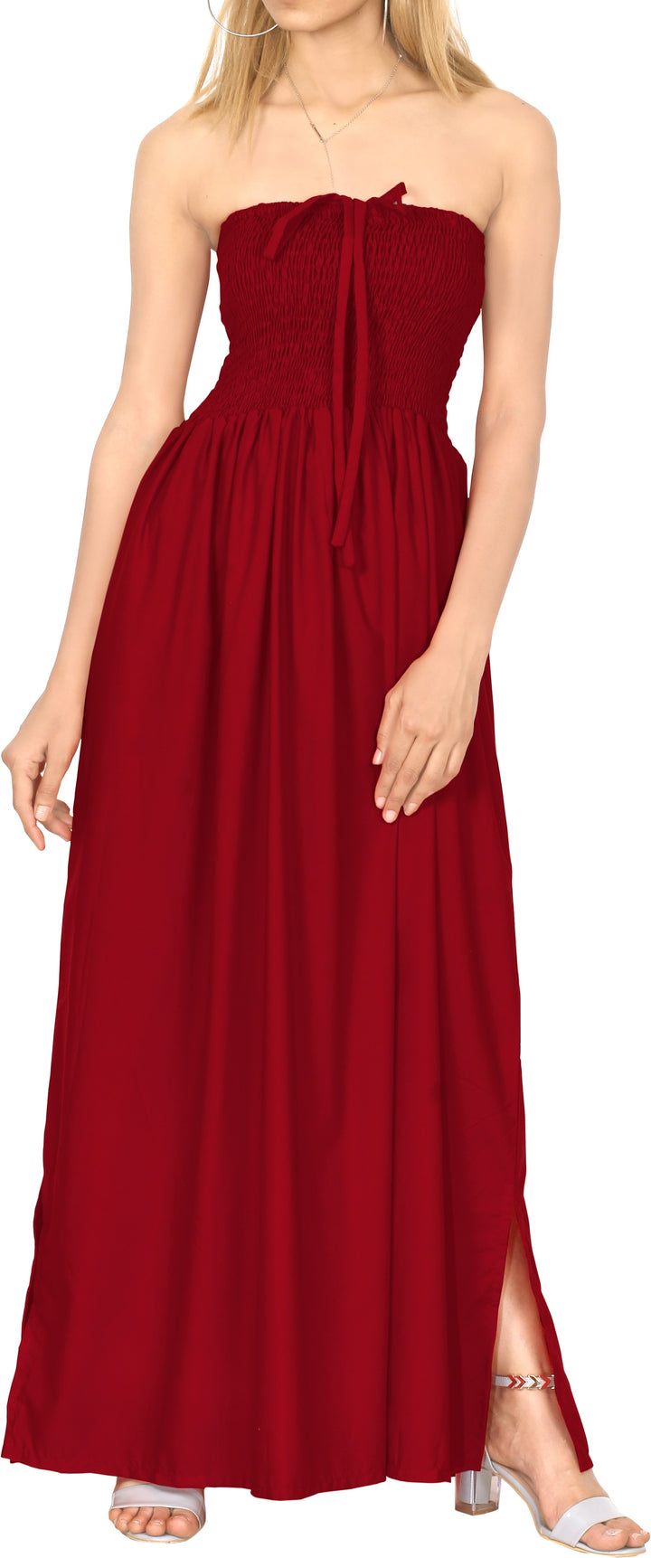 LA LEELA Red Long Dress - 119866