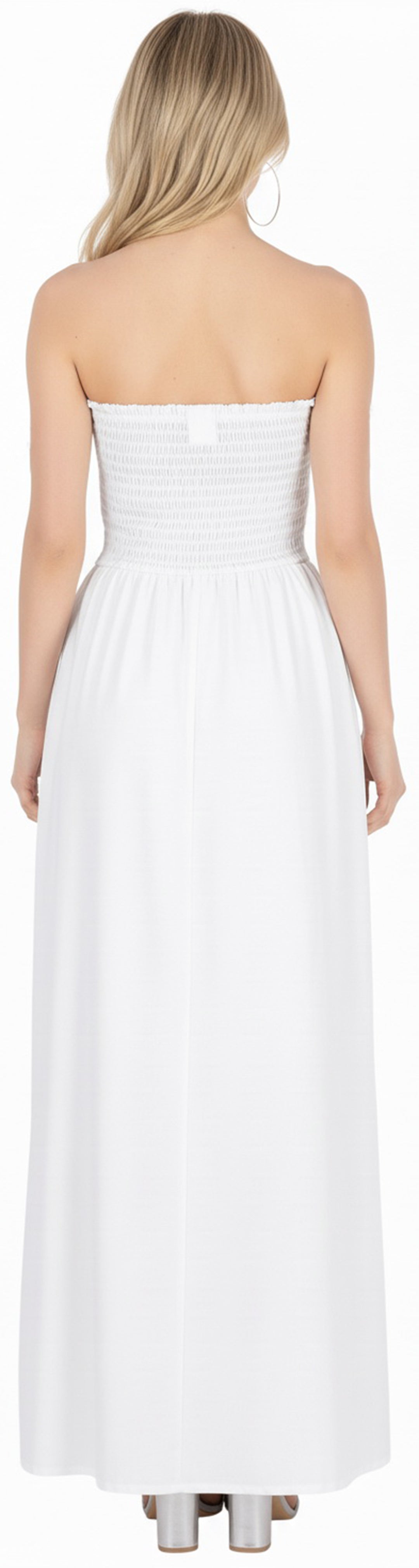 LA LEELA White Long Dress - 913912
