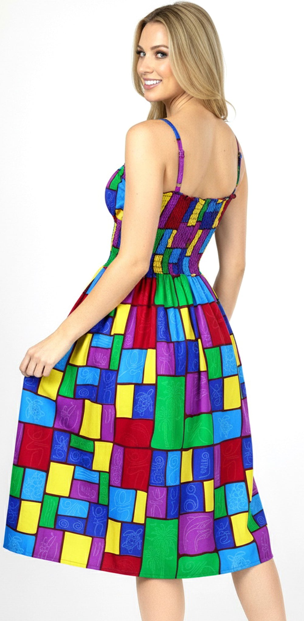 LA LEELA Multi Short Dress - 121534