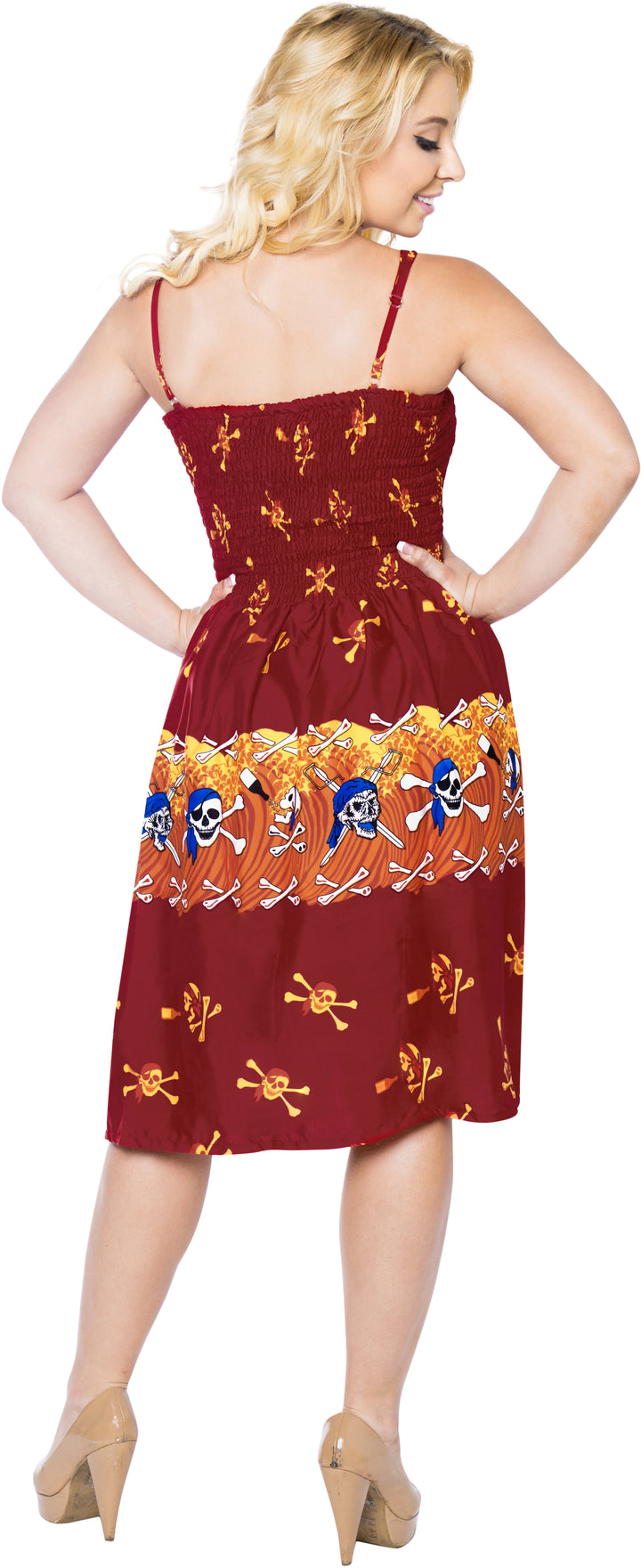 LA LEELA Red Short Dress - 134192