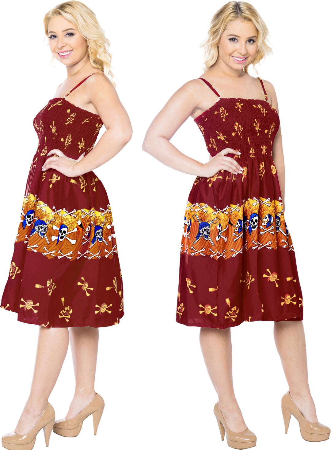 LA LEELA Red Short Dress - 134192