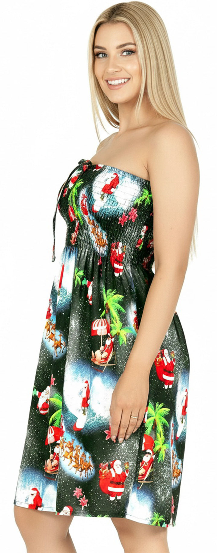 LA LEELA Black Short Dress - 919843