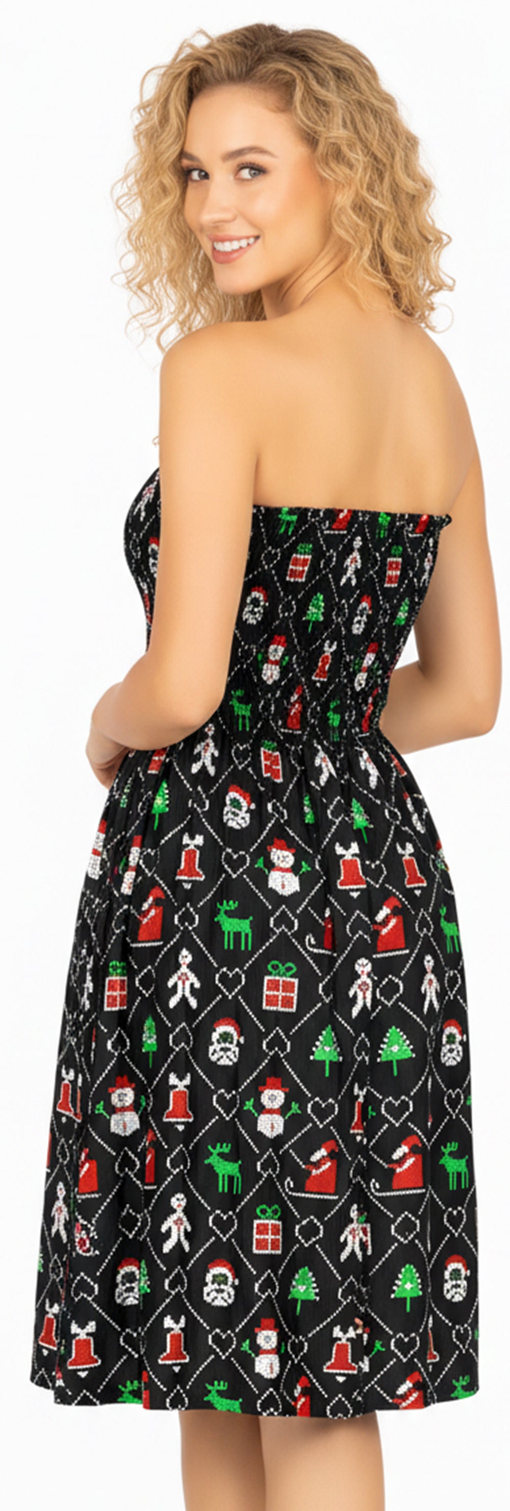 LA LEELA Black Short Dress - 914479