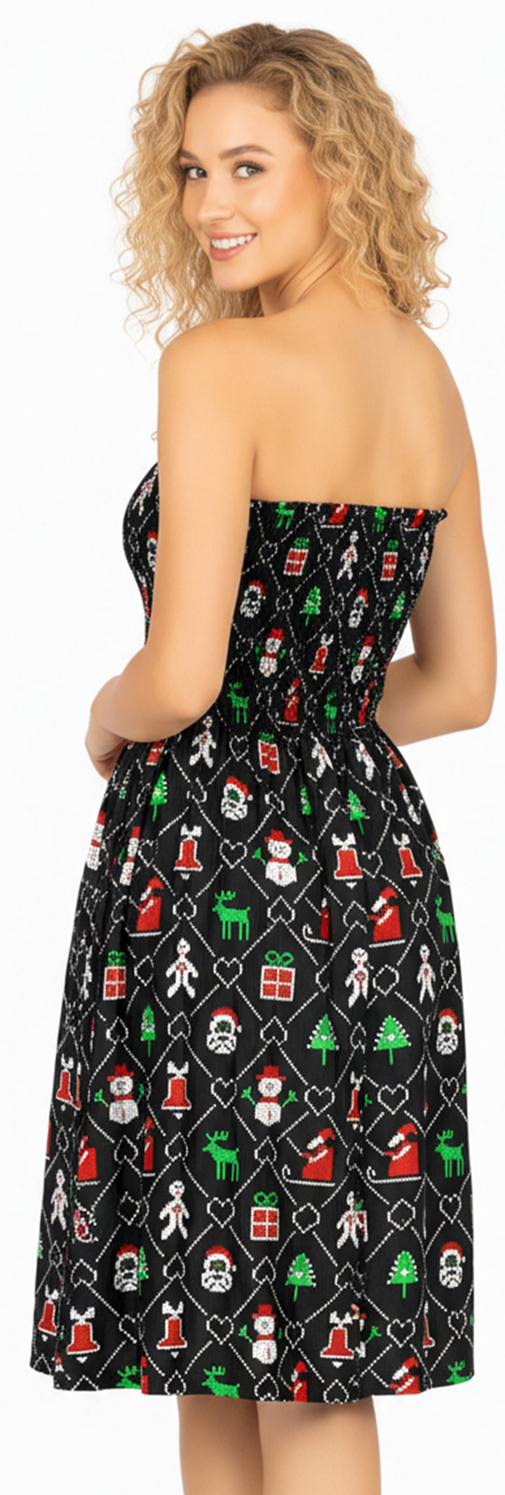 LA LEELA Black Short Dress - 914479