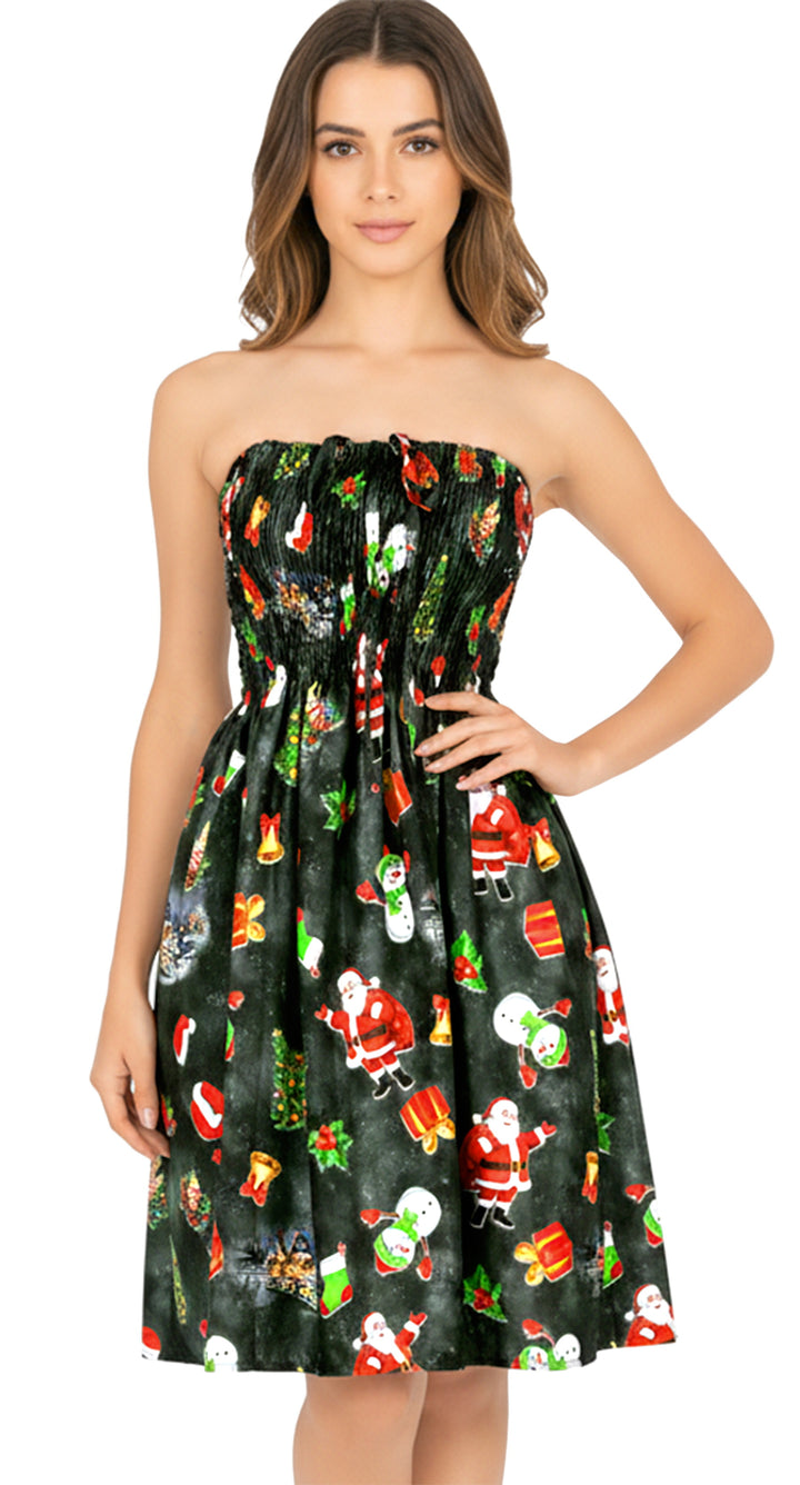 LA LEELA Black Short Dress - 914485
