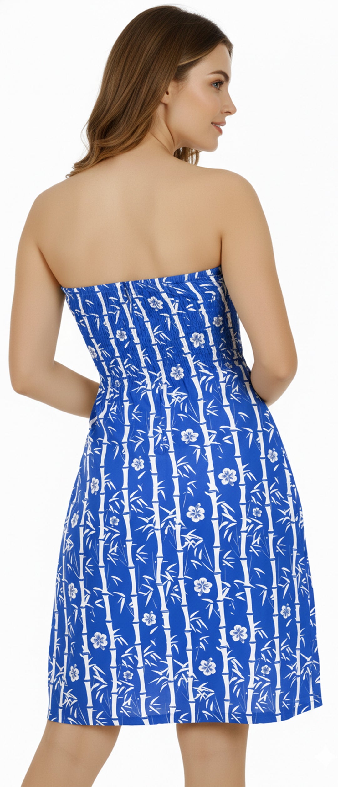 LA LEELA Blue Short Dress - 920024