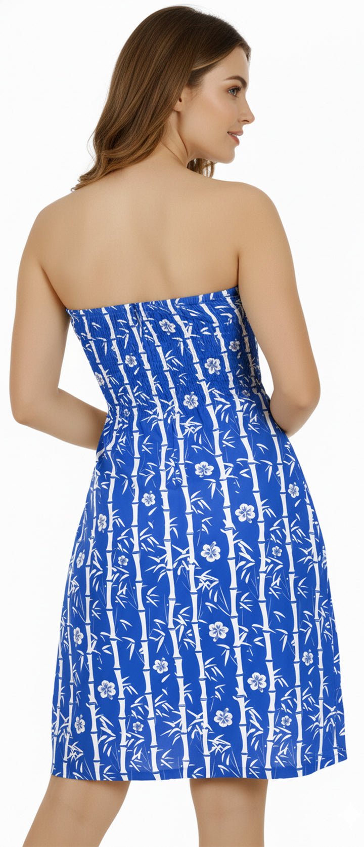 LA LEELA Blue Short Dress - 920024